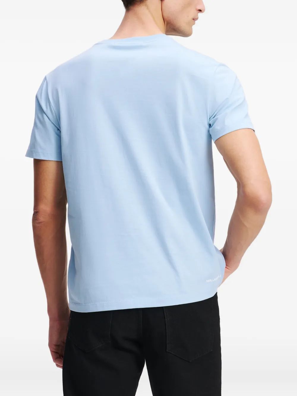Karl Lagerfeld T-shirt met logoprint Blauw