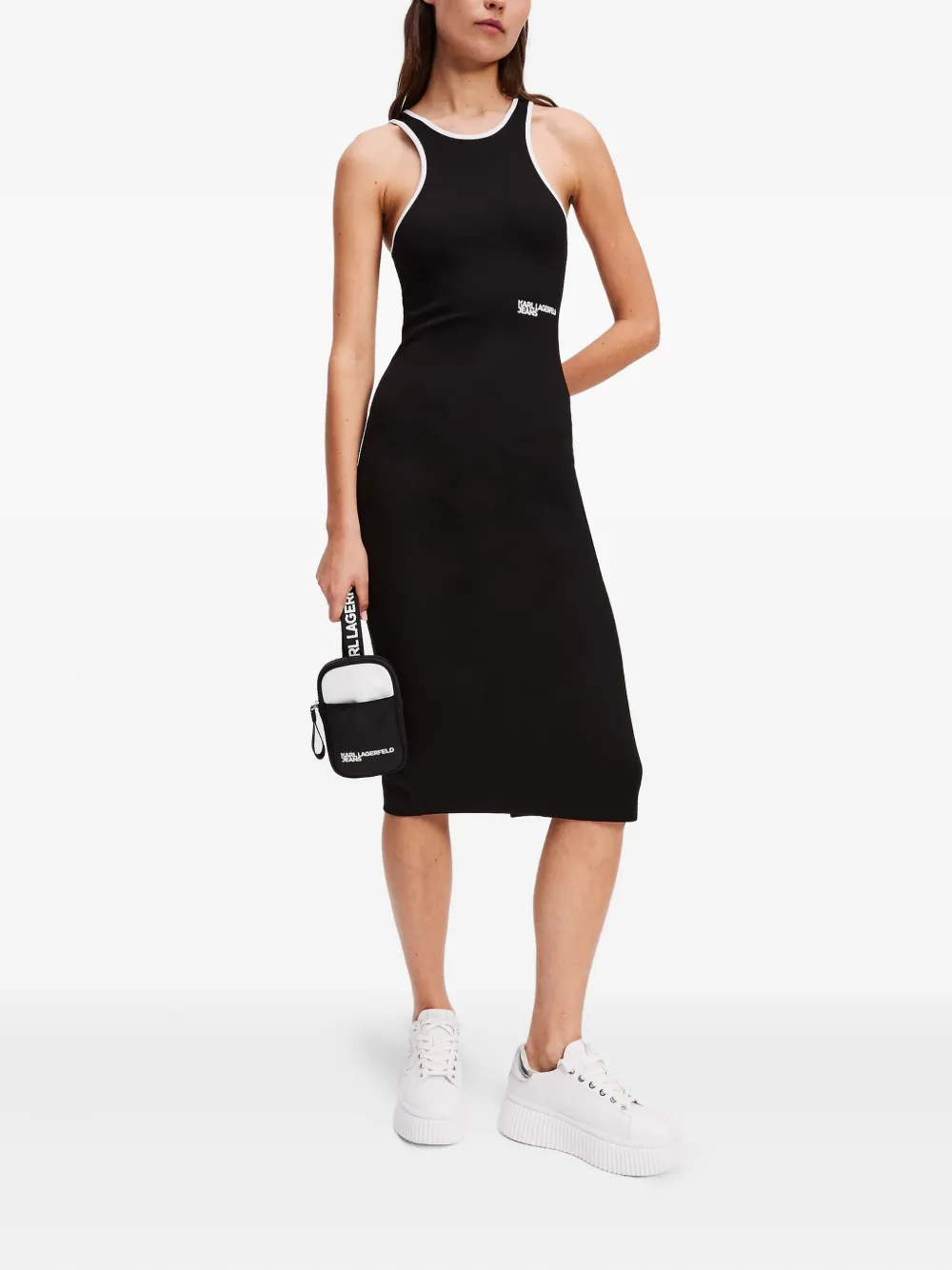 Karl Lagerfeld Jeans Mouwloze jurk - Zwart