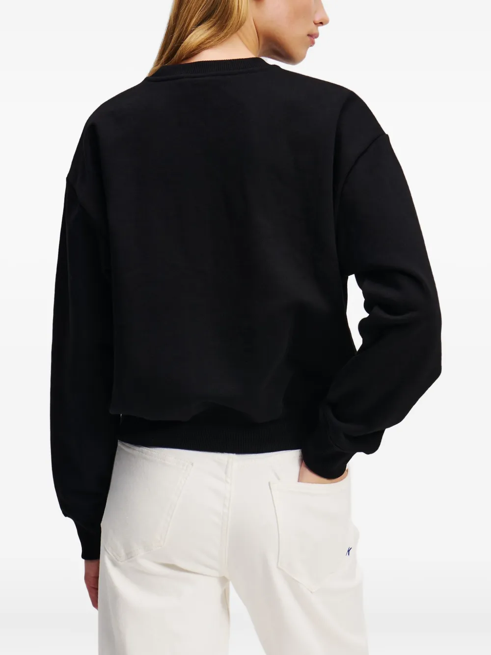 Karl Lagerfeld Jeans Sweater met logo Zwart
