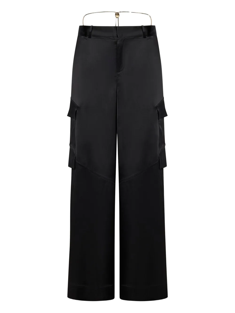satin cargo pants