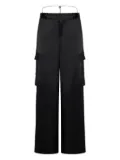 Danamé satin cargo pants - Black