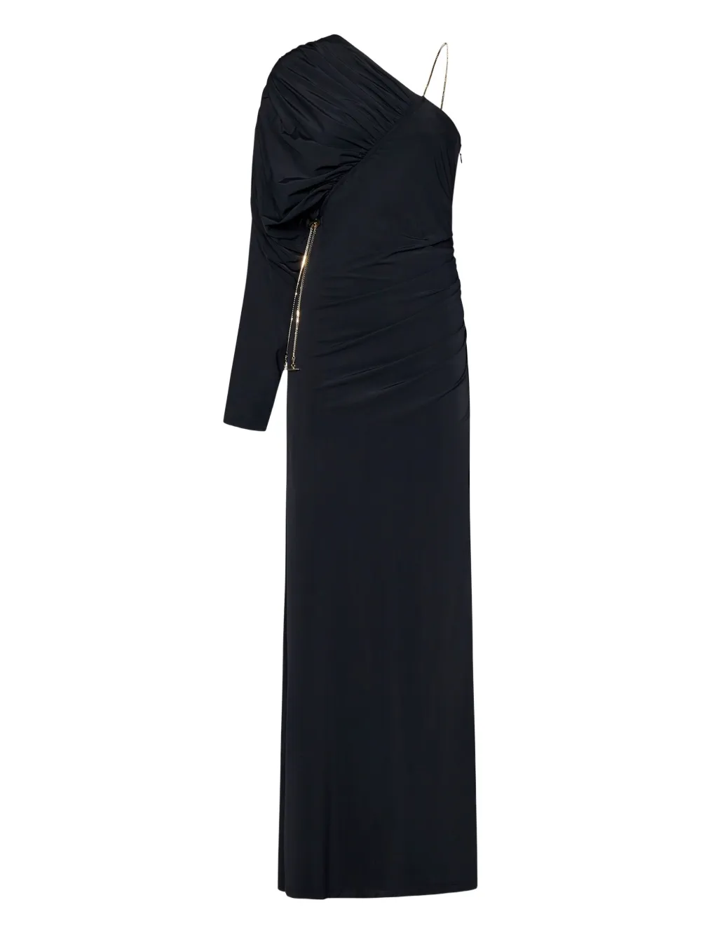 Danamé asymmetrical draped evening dress | Black | Image 1