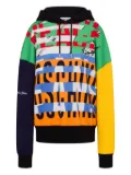 MOSCHINO JEANS graphic-print hoodie - Black