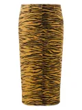 MOSCHINO JEANS animal-pattern midi skirt - Brown