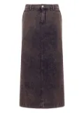 MOSCHINO JEANS denim midi skirt - Grey