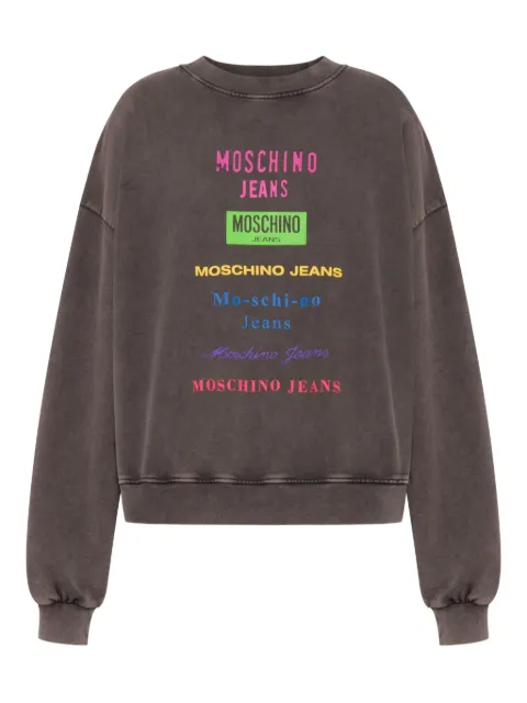 MOSCHINO JEANS logo-print sweatshirt 