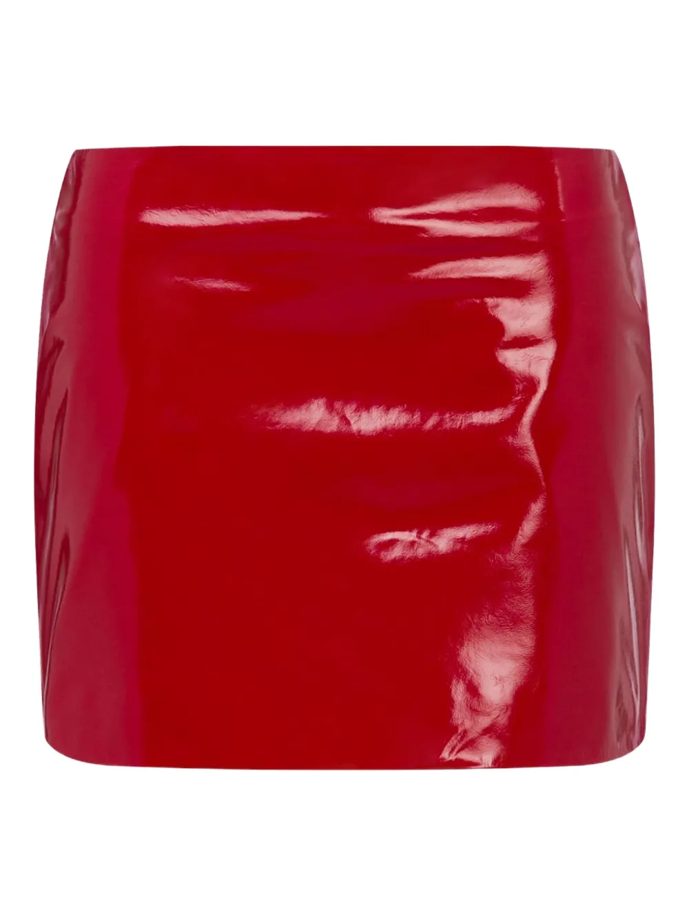 MOSCHINO JEANS Leren mini-rok Rood