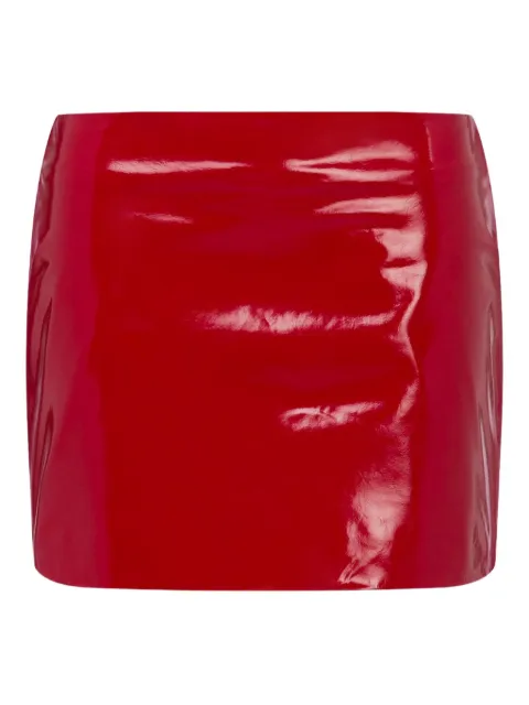 MOSCHINO JEANS leather mini skirt 