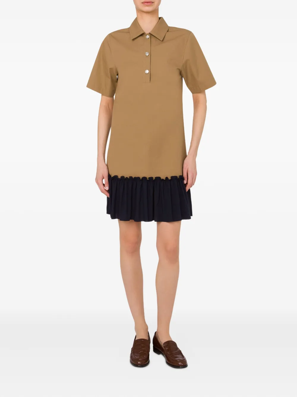 MOSCHINO JEANS cotton mini dress - Bruin