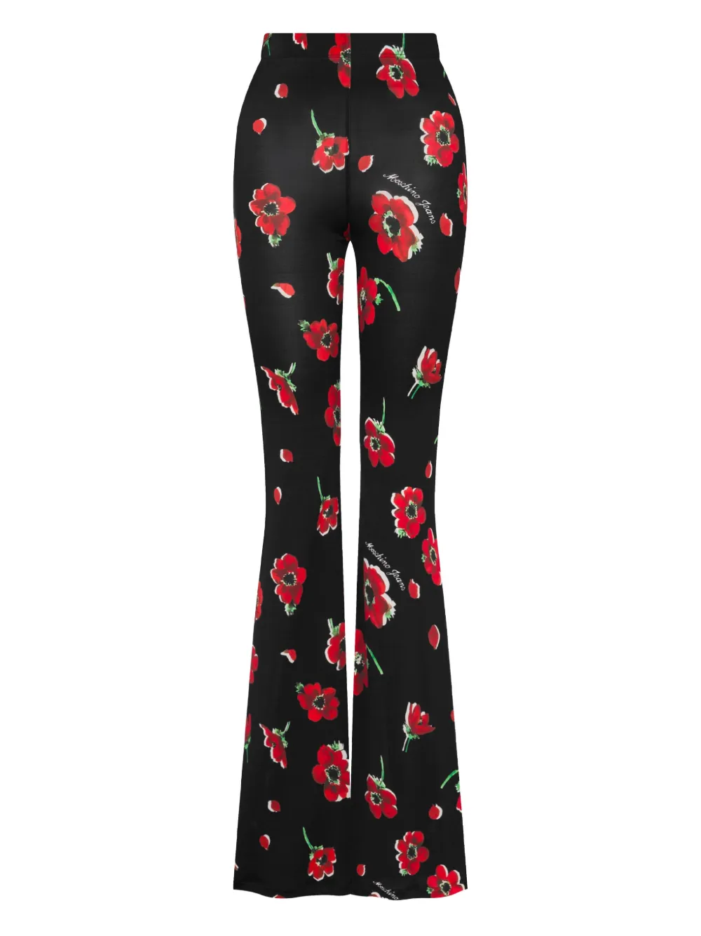 MOSCHINO JEANS Broek met bloemenprint Zwart