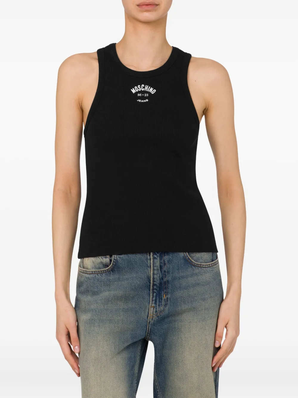 MOSCHINO JEANS COTTON TANK TOP 