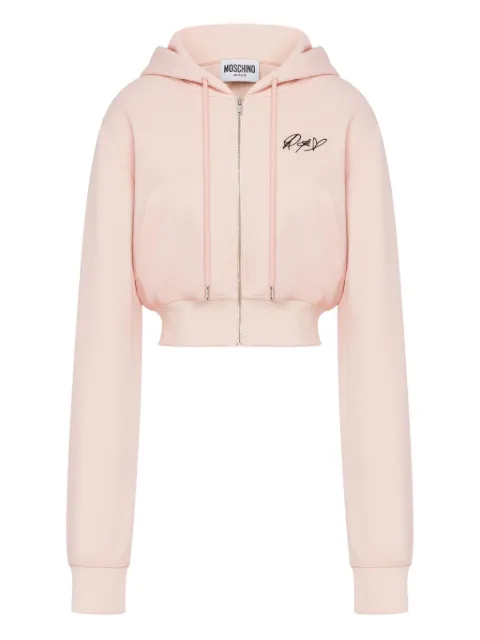 MOSCHINO JEANS logo-print hoodie 