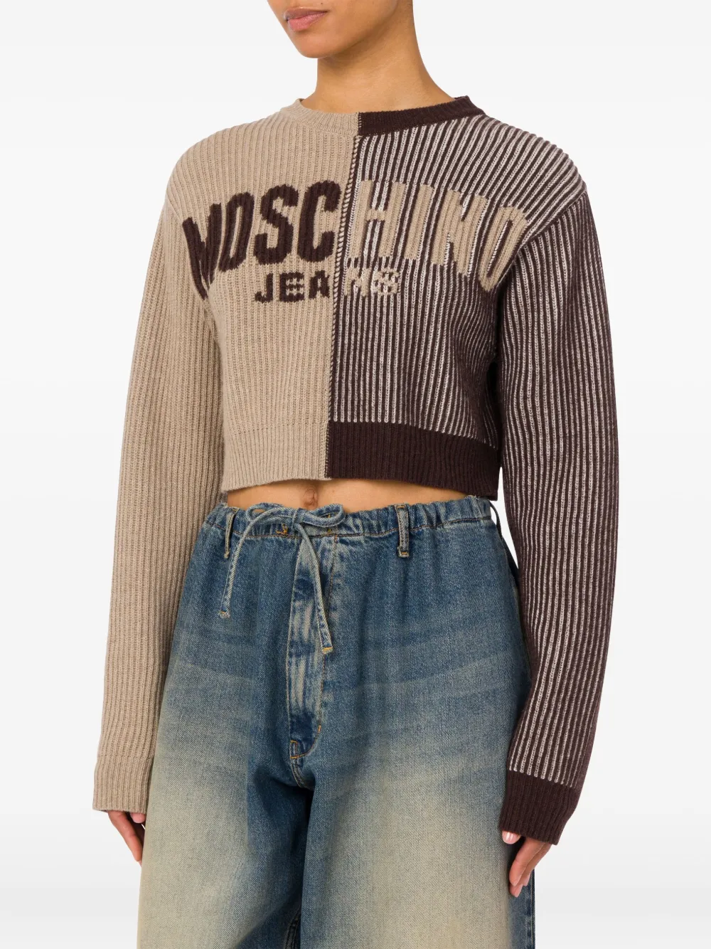 MOSCHINO JEANS Cropped trui Bruin