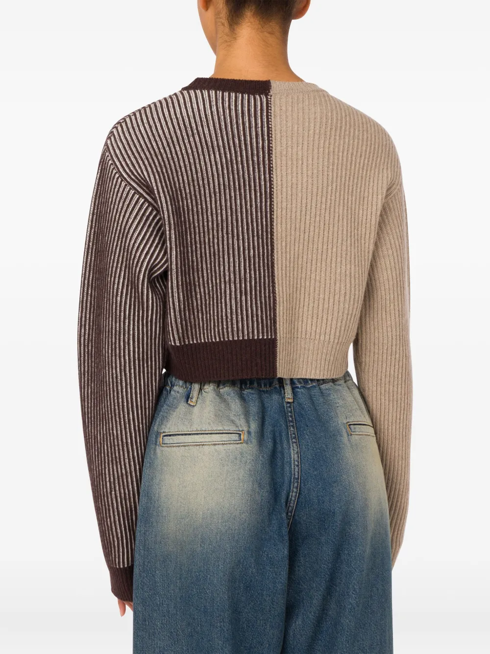 MOSCHINO JEANS Cropped trui Bruin