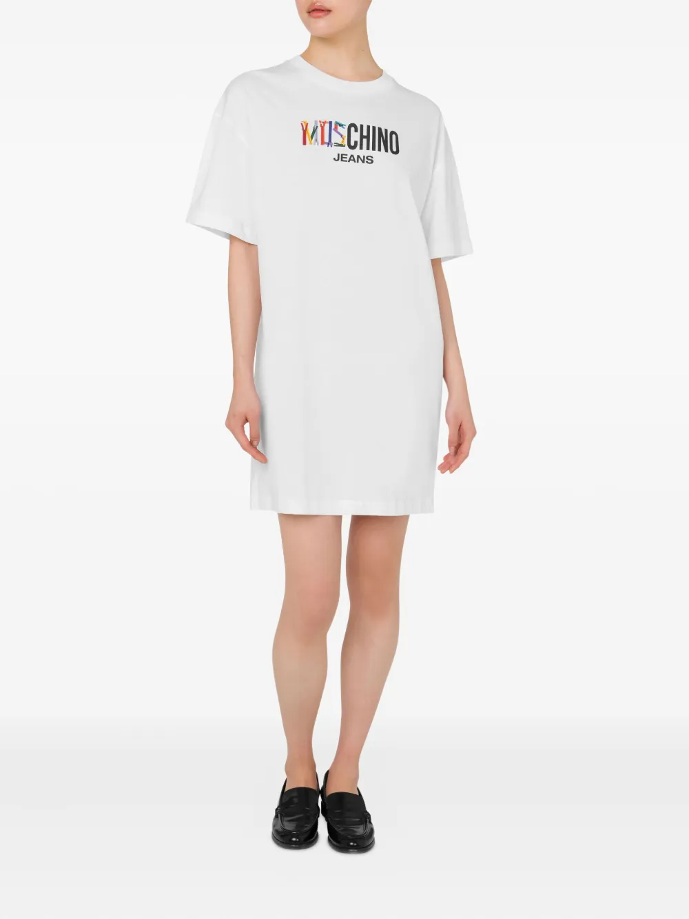 MOSCHINO JEANS logo-print dress - Wit