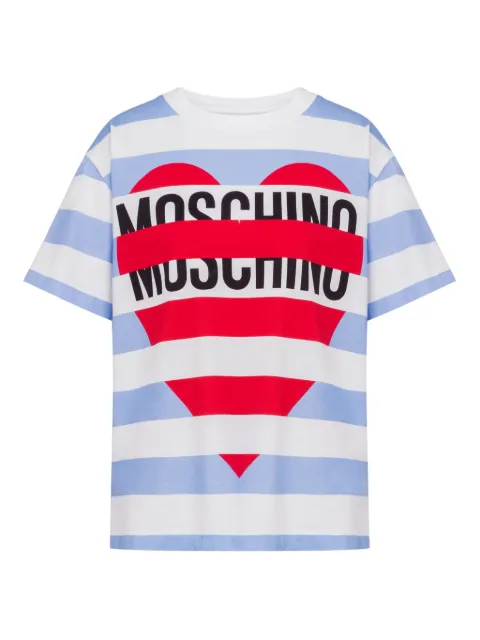 MOSCHINO JEANS playera con logo estampado