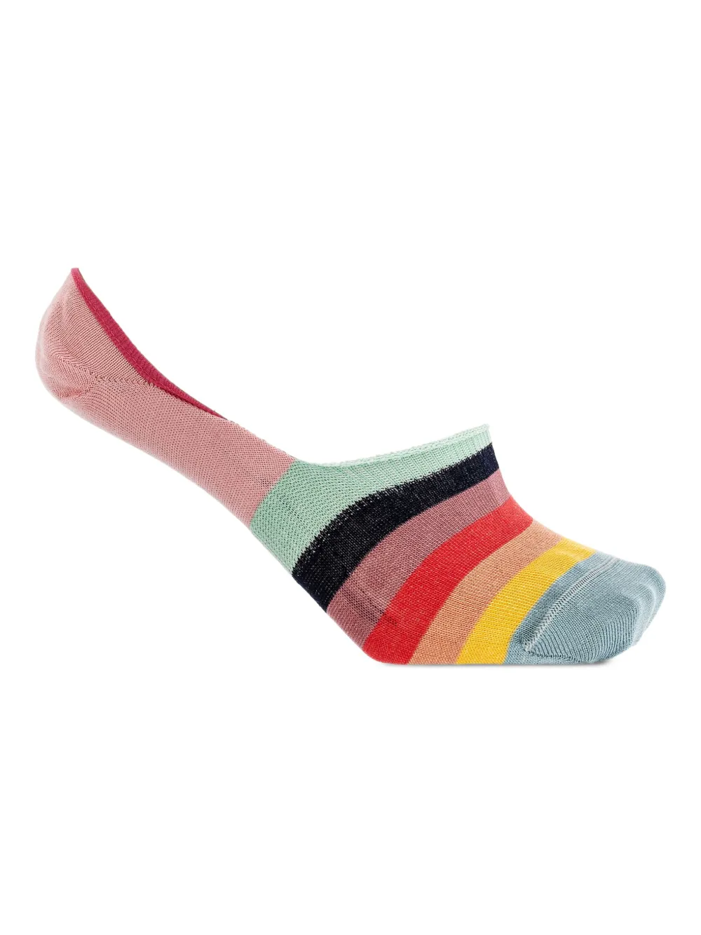 Paul Smith Zes paar gestreepte sokken Wit