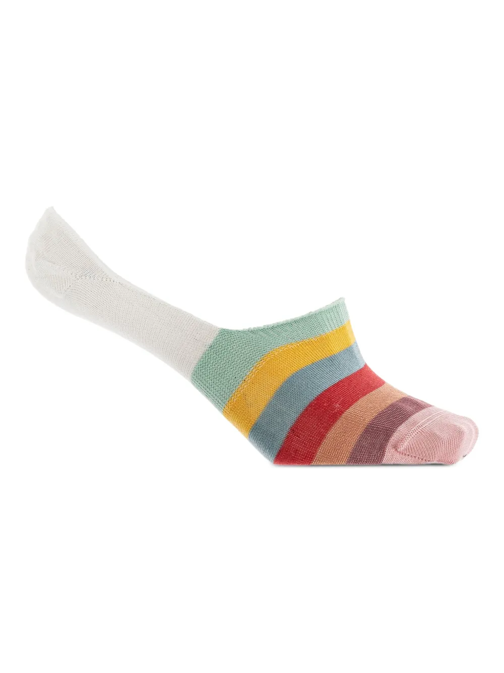 Paul Smith Zes paar gestreepte sokken Wit