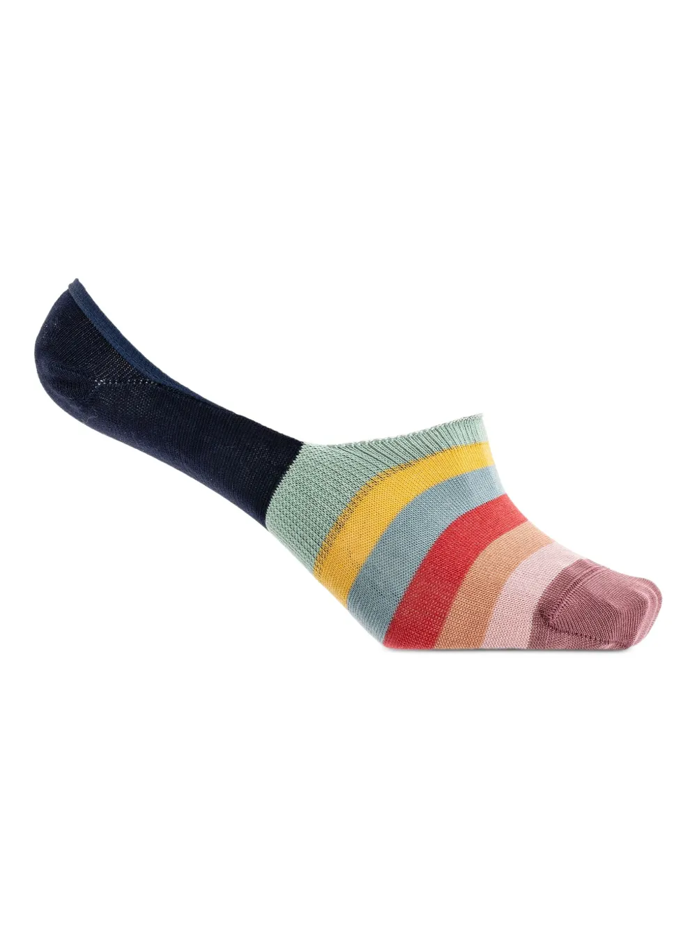 Paul Smith Zes paar gestreepte sokken Wit