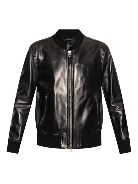 TOM FORD chamarra bomber de cuero