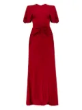 Victoria Beckham draped-detail maxi dress - Red