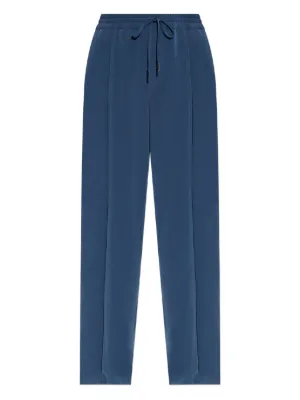 パンツ PAUL SMITH Women Straight Pants W2R312TM21404LT Blue Paul Smith Women's Peacock Blue Wool-Hopsack Slim-Fit