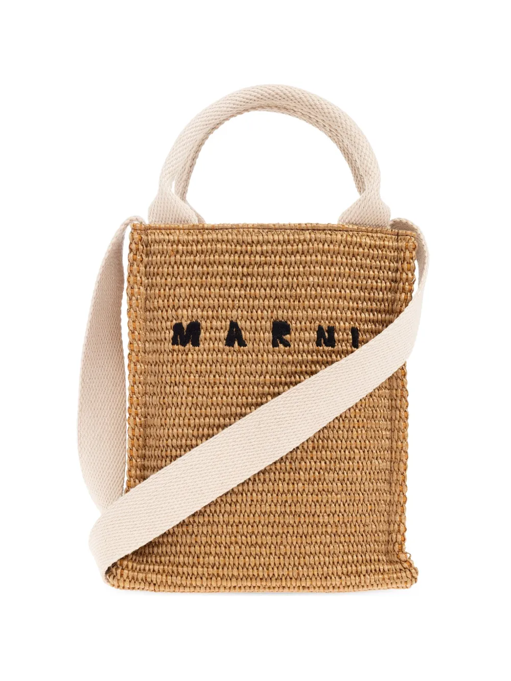 Marni woven raffia tote bag | Neutrals | Image 1