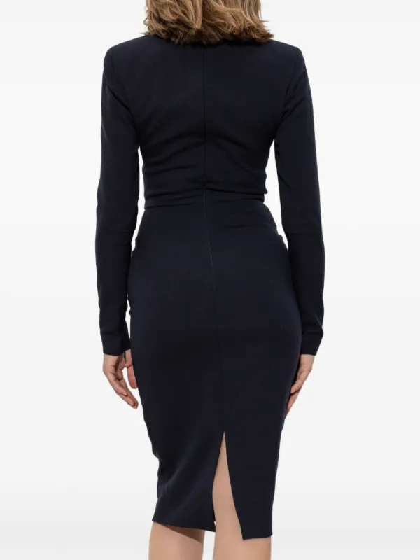 green emerald velvet dress Victoria Beckham Lavender T Shirt Fitted Dress  adorno limited