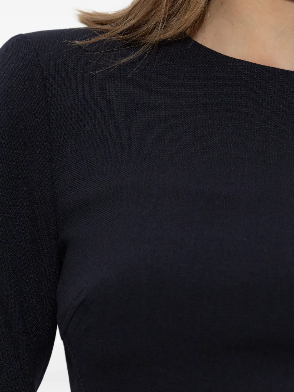 Victoria Beckham Getailleerde jurk Blauw