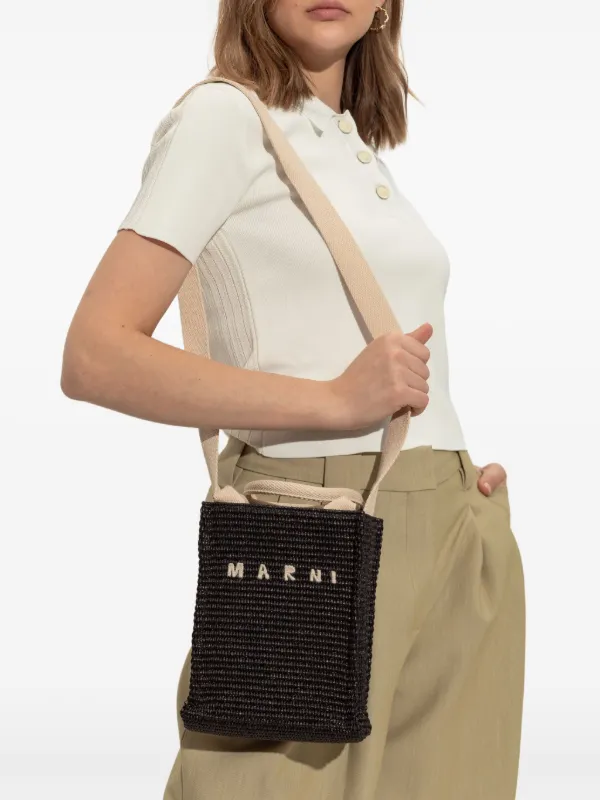Marni ビーズ ショルダーバッグ | ブラック | FARFETCH JP