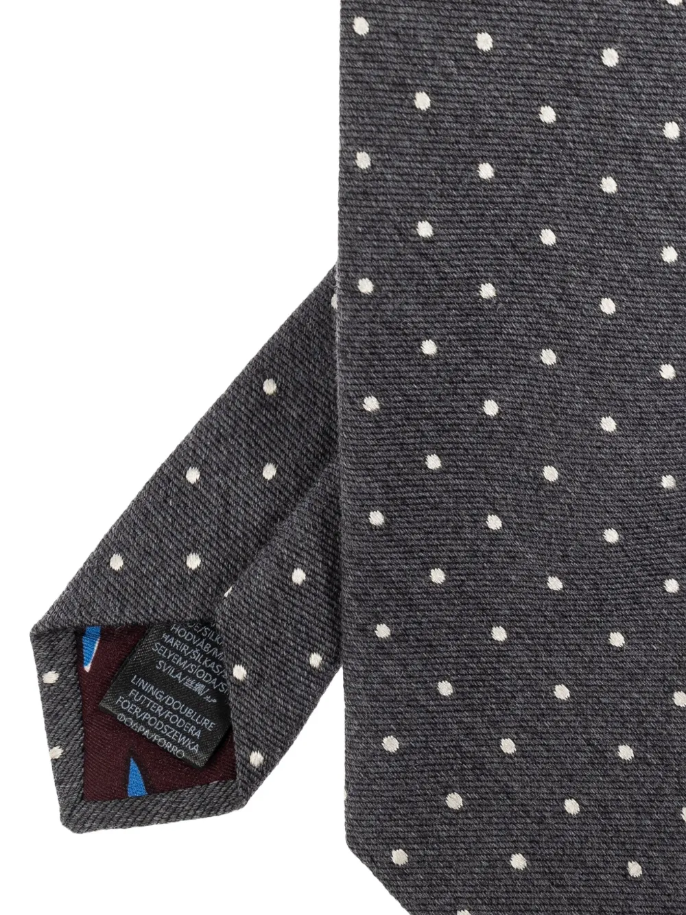 Paul Smith Stropdas met stippen Grijs