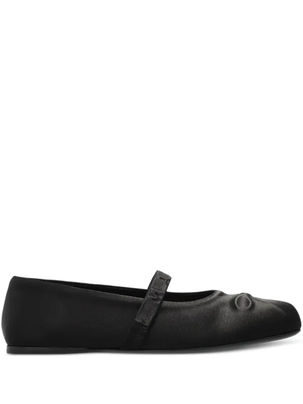 Marni Leather Ballet Flats in Black