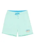 MC2 Saint Barth logo-patch swim shorts - Green