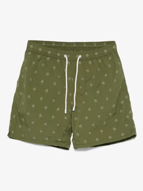 MC2 Saint Barth Patmos palm-jacquard swim shorts