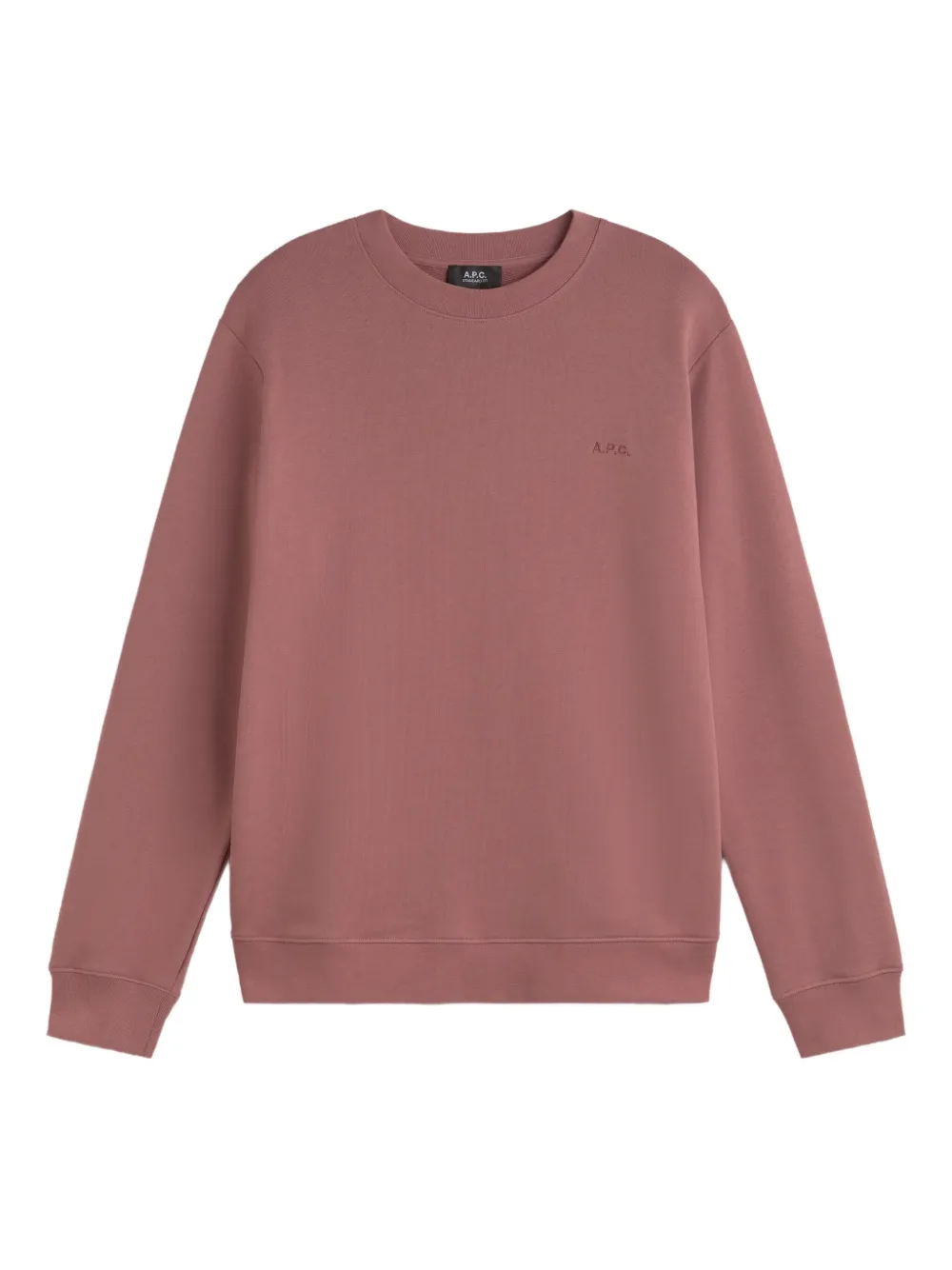 A.P.C. Sweater met geborduurd logo Roze
