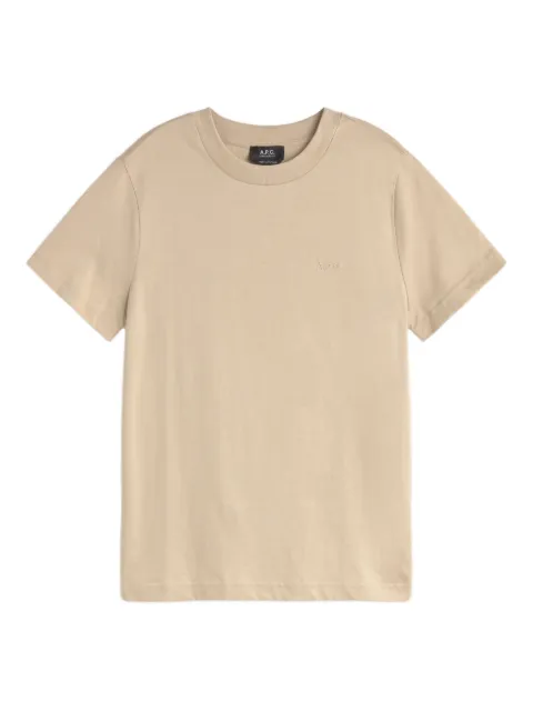 A.P.C. logo-embroidered T-shirt