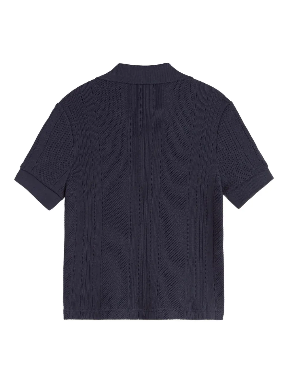 A.P.C. Ophélia T-shirt met textuur en polokraag Blauw