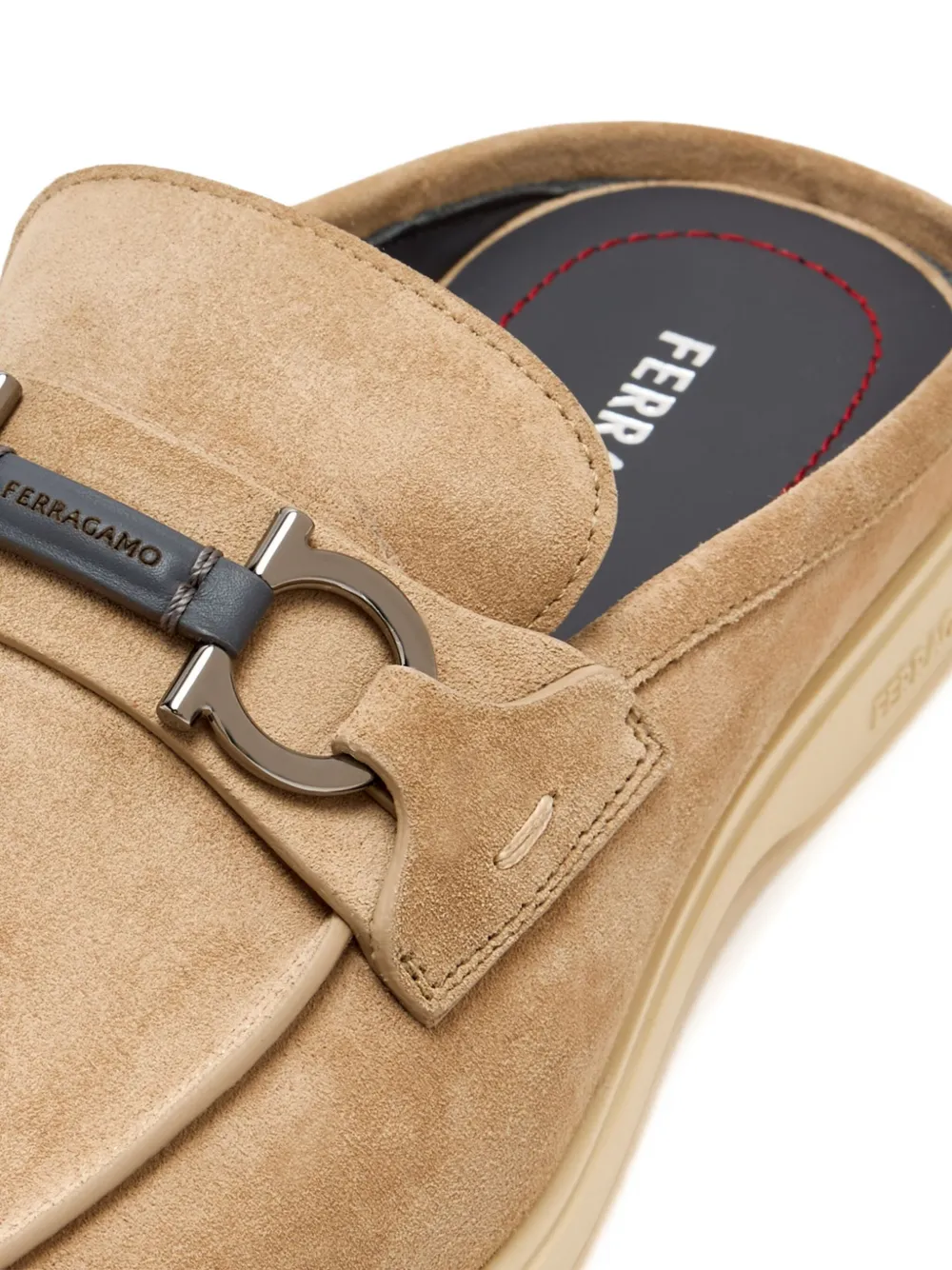 Ferragamo suede mules Neutrals