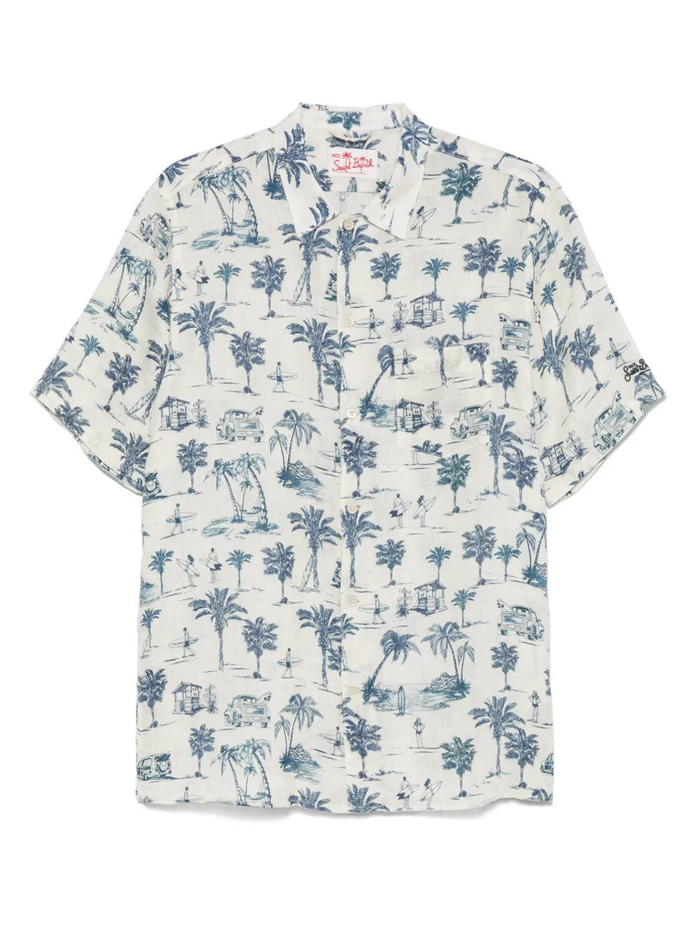 MC2 Saint Barth chemise en lin | tons neutres | Image 1