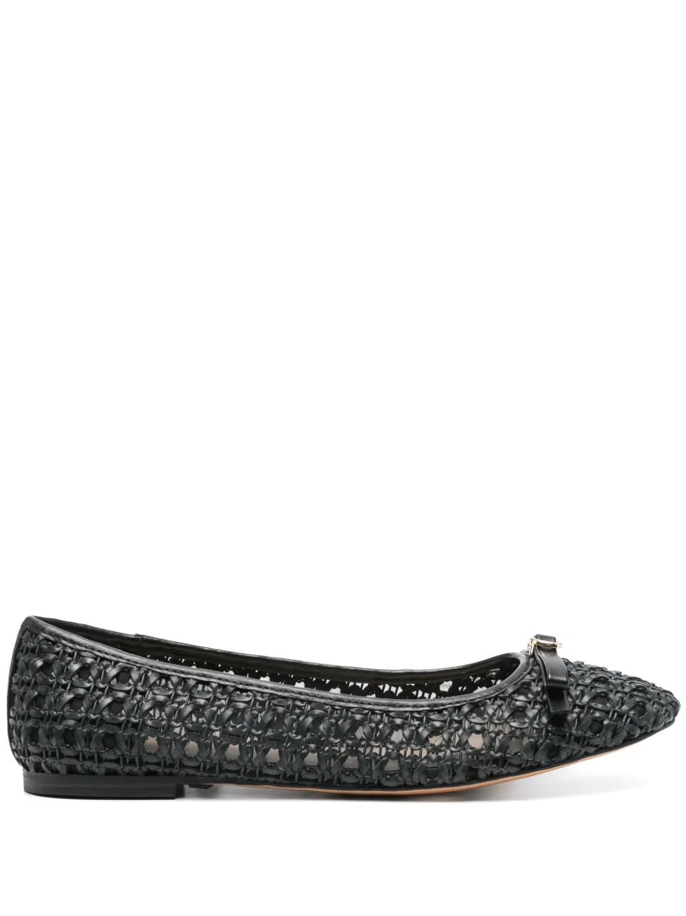 TWINSET Leren ballerina's Zwart
