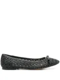 TWINSET leather ballet flats - Black