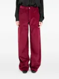 Société Anonyme corduroy-texture trousers - Red