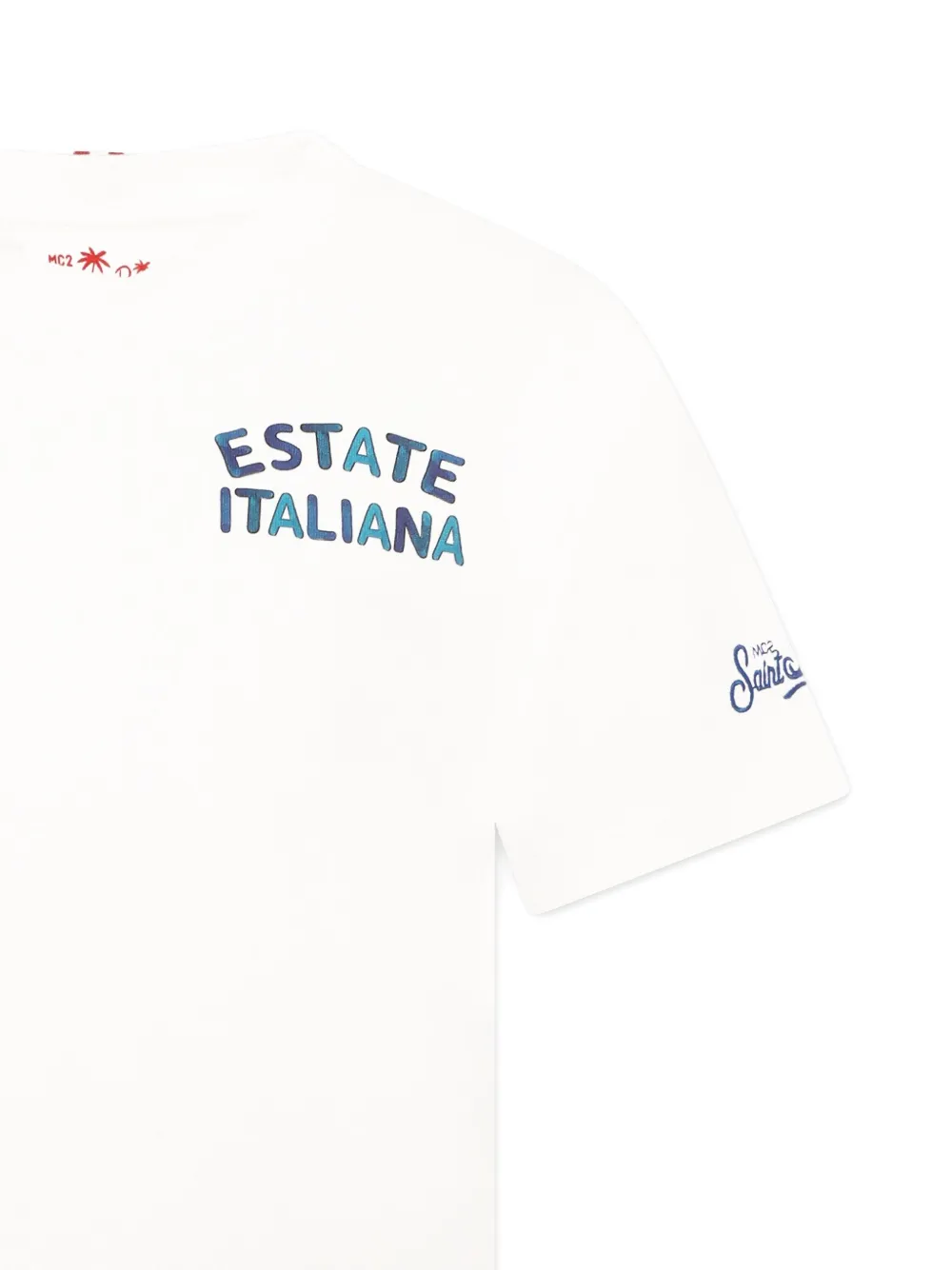 MC2 Saint Barth Kids Katoenen T-shirt Wit