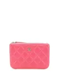 CHANEL Pre-Owned 2018-2019 Small Quilted Caviar Cosmetic Case pouch - Pink