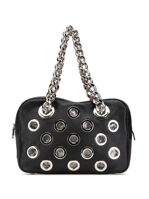 Prada Pre-Owned 2000-2024 Vitello Daino Grommet Chain handbag