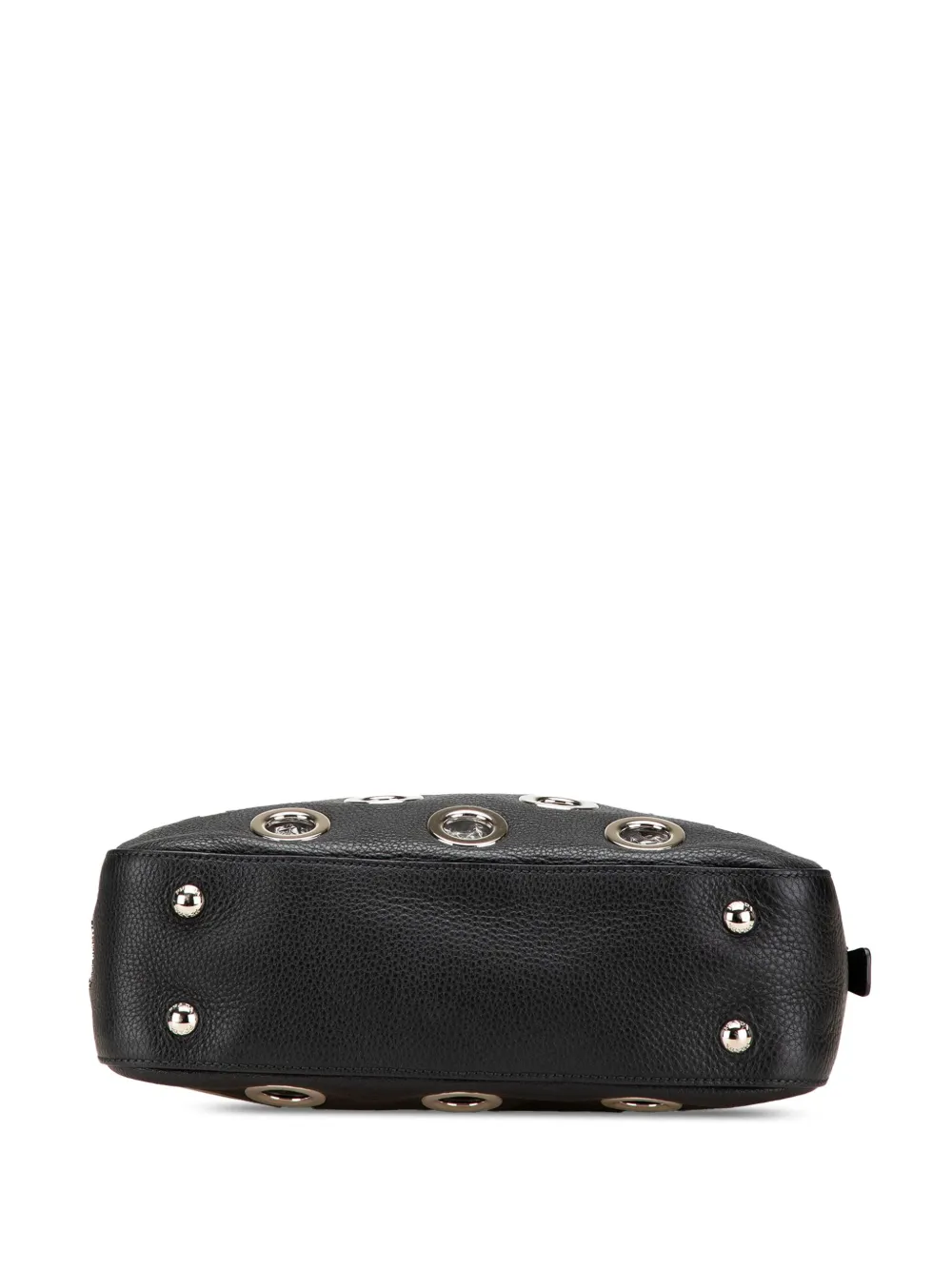 Pre-owned Prada 2000-2024 Vitello Daino Grommet Chain Handbag