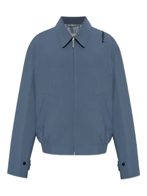 Marni logo-print bomber jacket