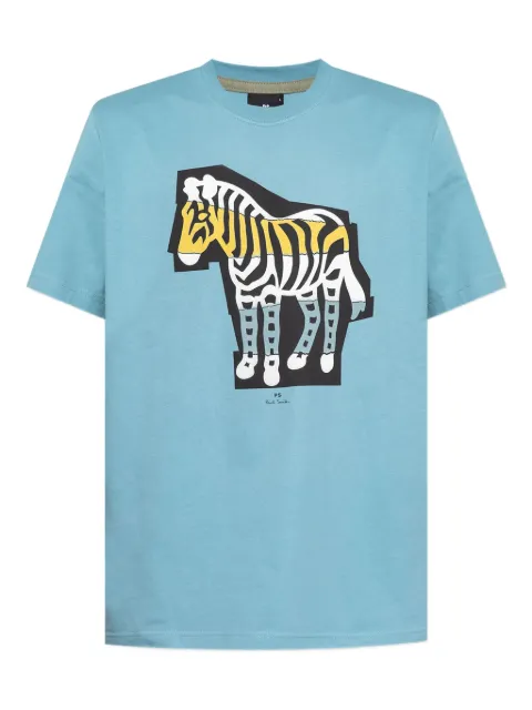 PS Paul Smith Zebra Cutout-print T-shirt 