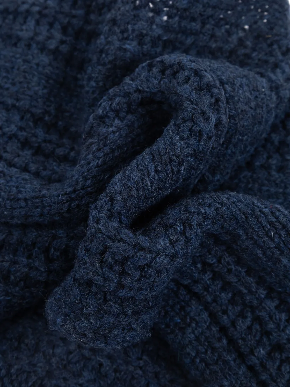 Marni Ribgebreide sjaal Blauw