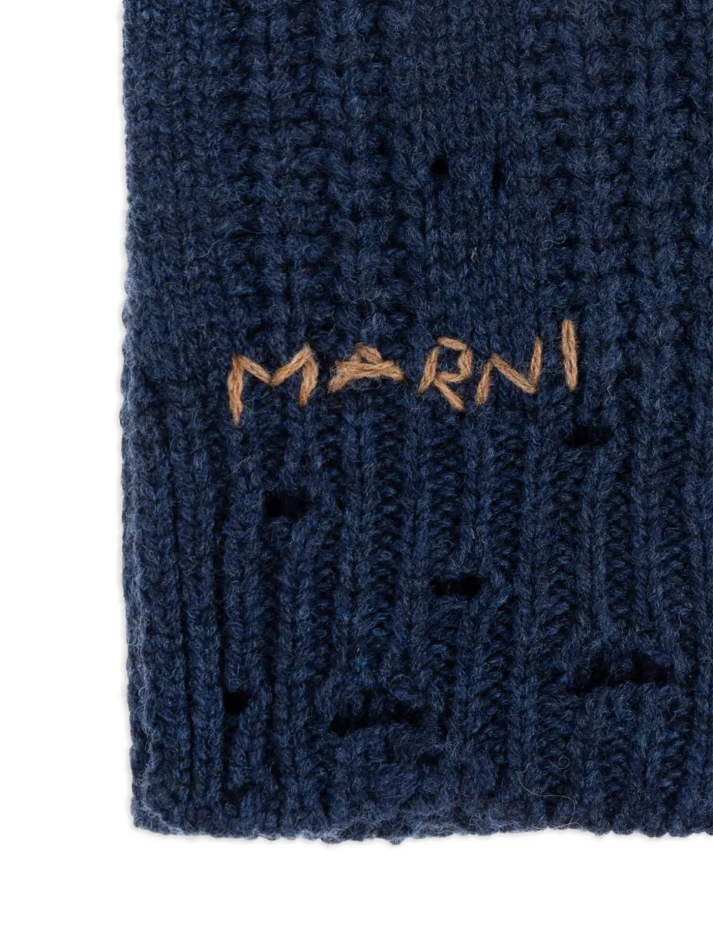 Marni chunky-knit scarf - Blauw